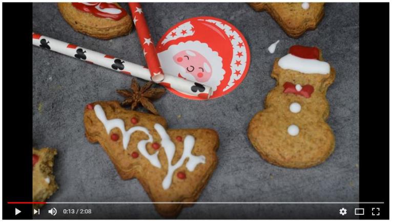 Vidéo en ligne de la recette de biscuits aux épices